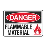 Danger Flammable Material Decal